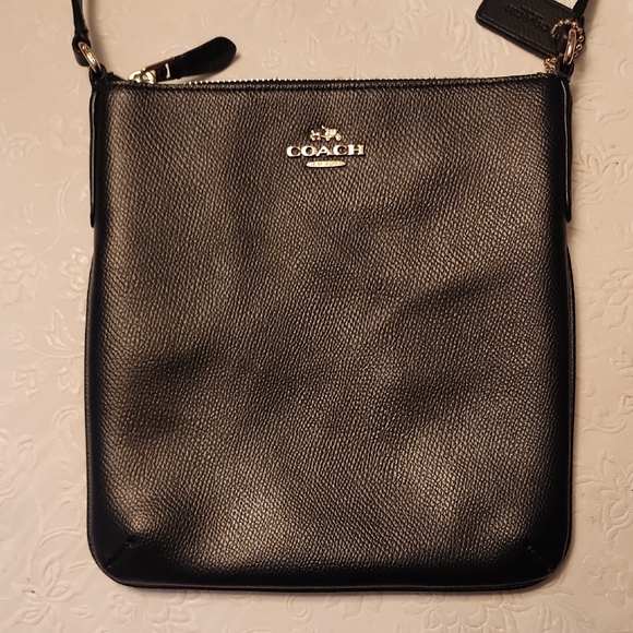 Coach Black Leather Crossbody Bag - Picture 1 of 11